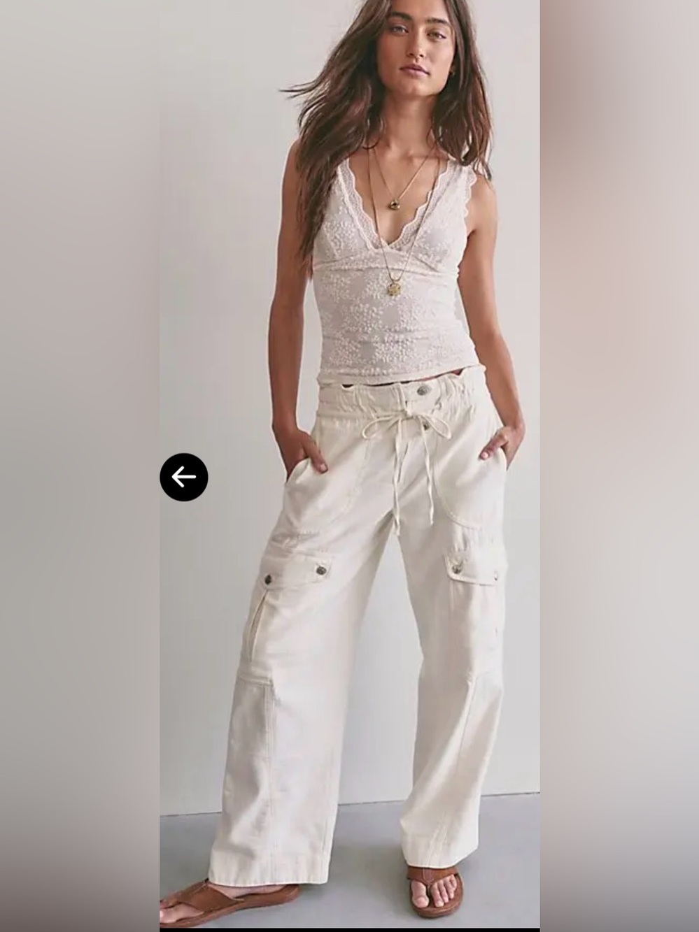 Free people park ave pull on cargo pants